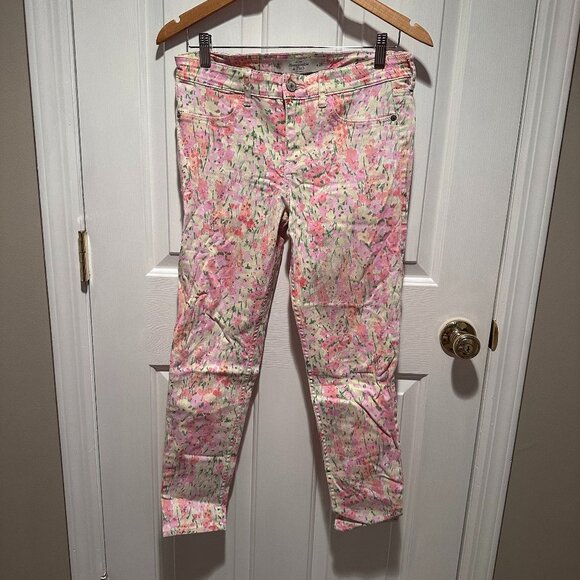 Abercrombie & Fitch Women's Skinny Floral Jeans Size 6 W28 - Picture 1 of 3